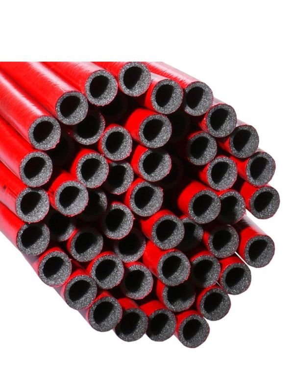 Термоізоляція труби ламінована 22\6 червона