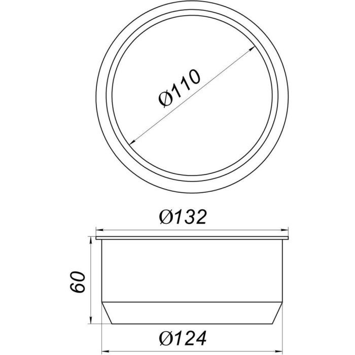 Гума редукційна 124\110 (чорна)