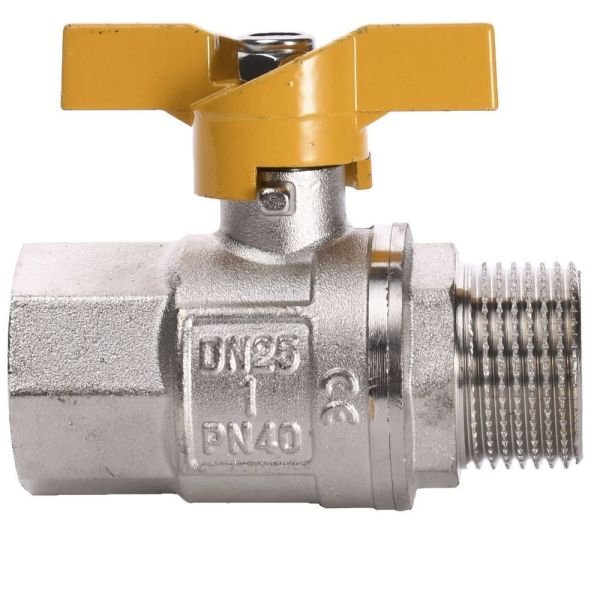 Кран кульовий прямий 1" з-в (газ)