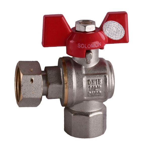 Кран кульовий кутовий з накідною гайкою 1\2 в-в